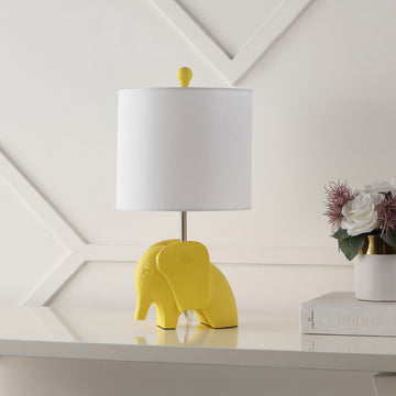 Koda Eclectic Southwestern Resin/Iron Elephant LED Kids Table Lamp - JONATHAN Y